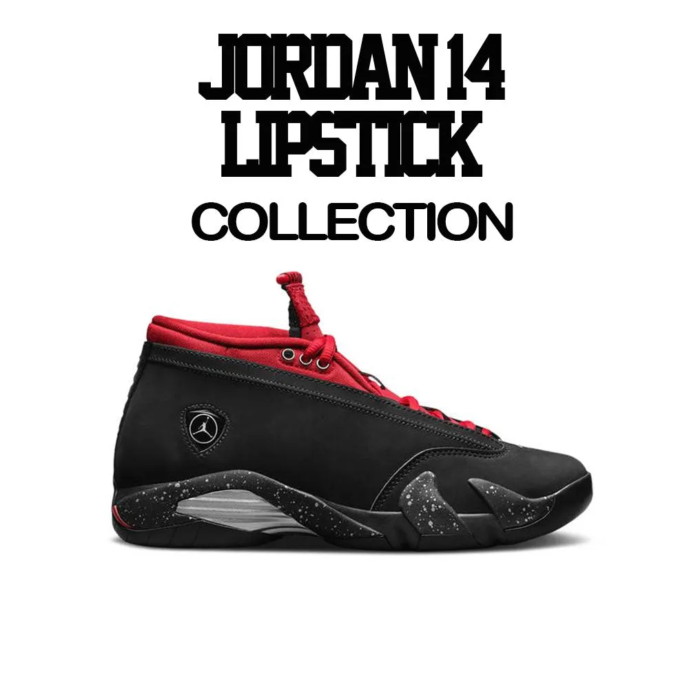 Retro 14 Lipstick Shirt - Bred Rose - Black