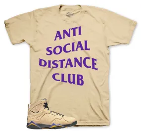 Retro 7 Vachetta Tan Shirt - Social Distance - Black