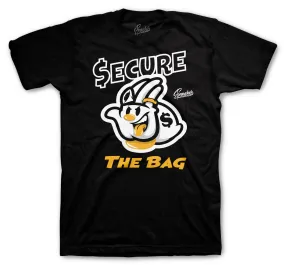 Retro 9 University Gold Shirt - Secure the Bag - Black