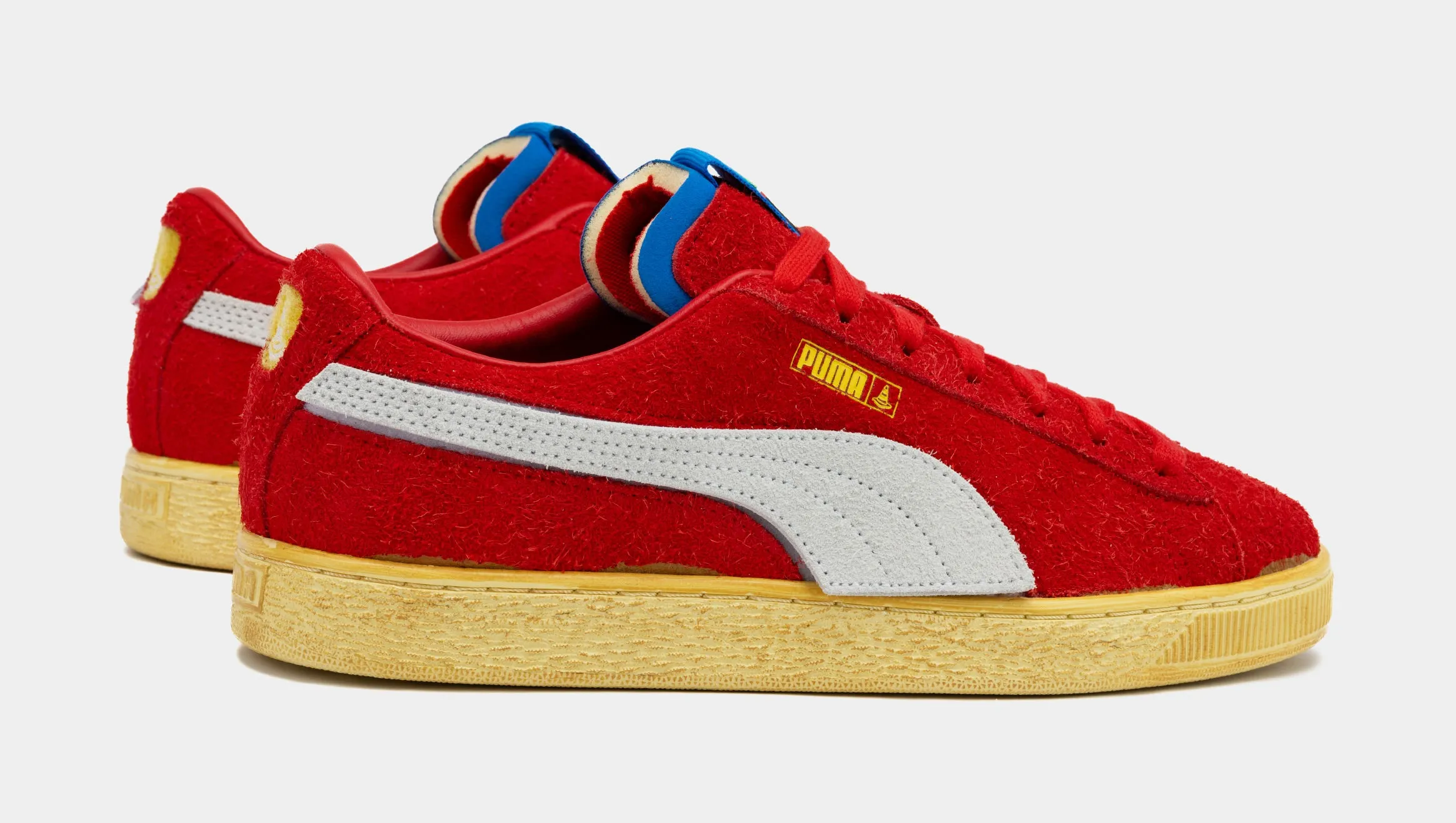 Scuderia Ferrari x Joshua Vides Suede Mens Lifestyle Shoes (Red/Yellow)