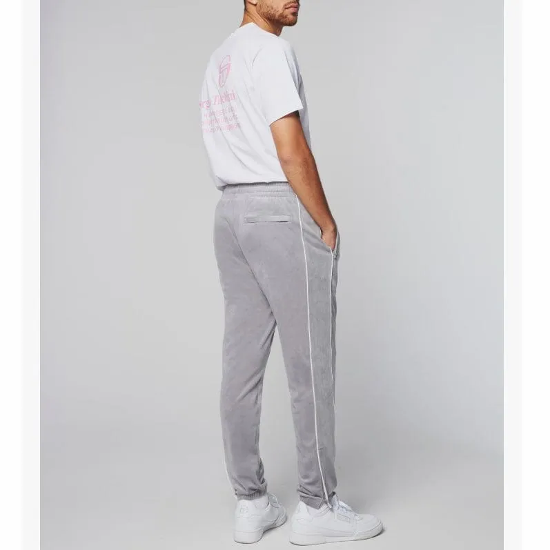 Sergio Tacchini Sovana Velour Tracksuit in Sleek Sleet Colorway – Stylish and Comfortable Athleisure Set