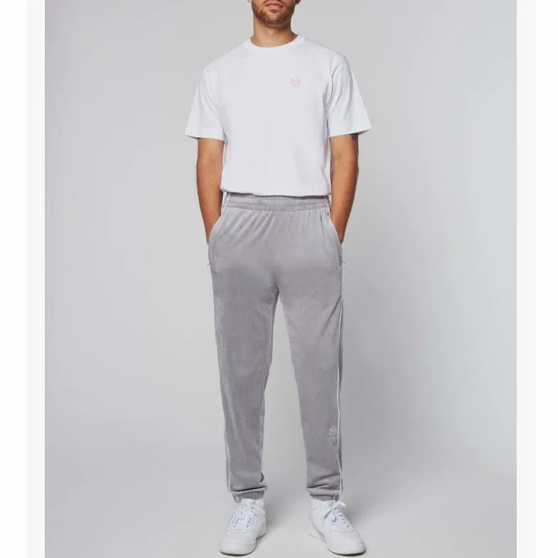 Sergio Tacchini Sovana Velour Tracksuit in Sleek Sleet Colorway – Stylish and Comfortable Athleisure Set