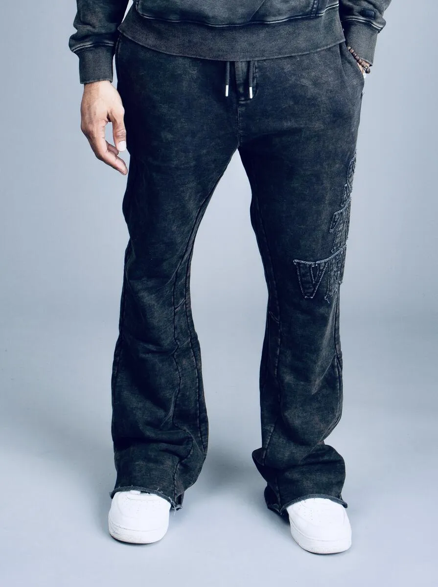 SI TU VEUX CORE FLARE JOGGER (WASHED BLACK) all