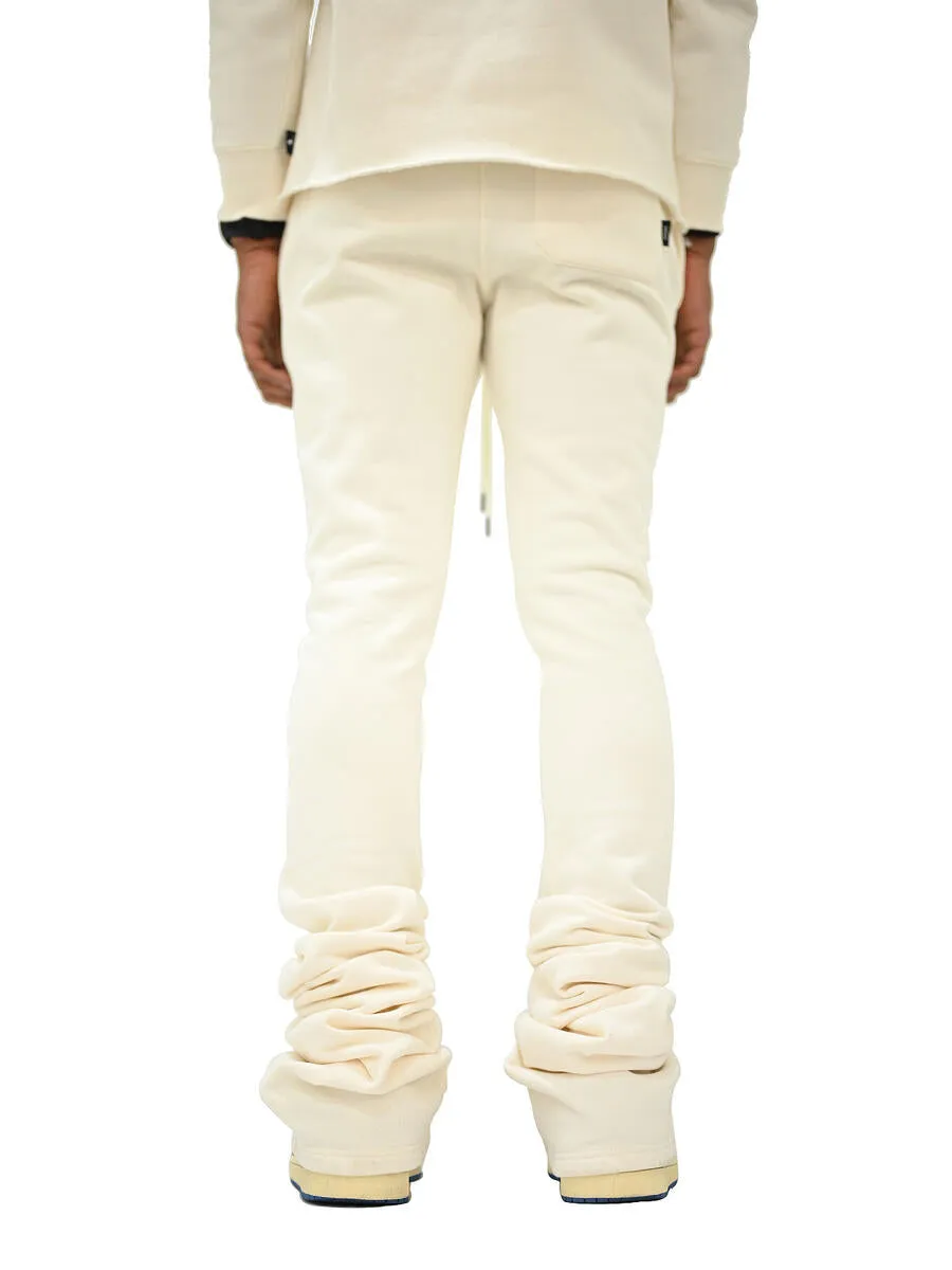 Si Tu Veux VEUX SUPER STACKED JOGGER (IVORY)