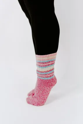 Stripe Ragg Crew Socks