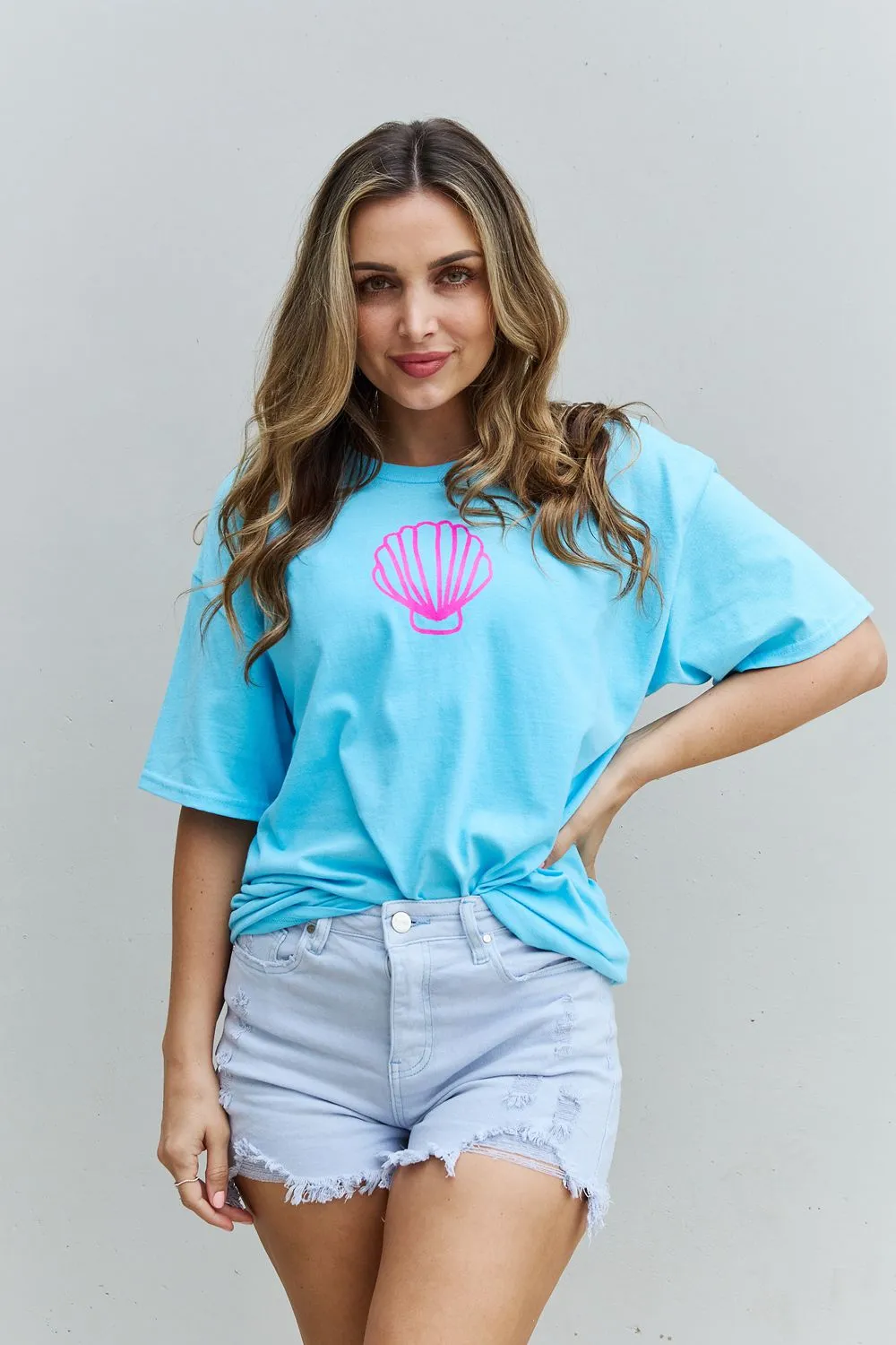 Sweet Claire More Beach Days Oversized Graphic T-Shirt