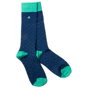 Swole Panda Bamboo Socks - Spotted Green