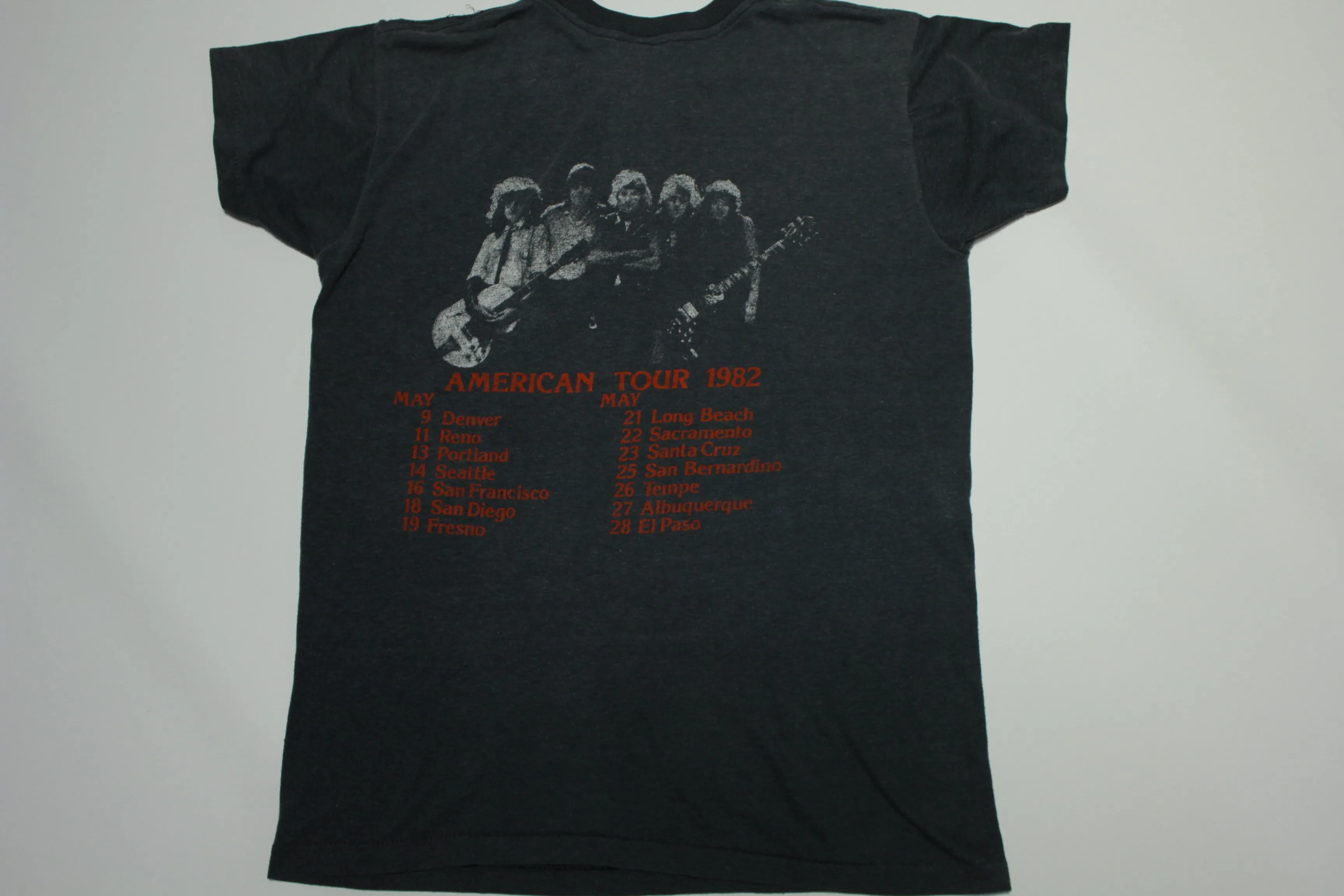 UFO Mechanix 1982 Vintage 80's American Tour Single Stitch Concert T-Shirt