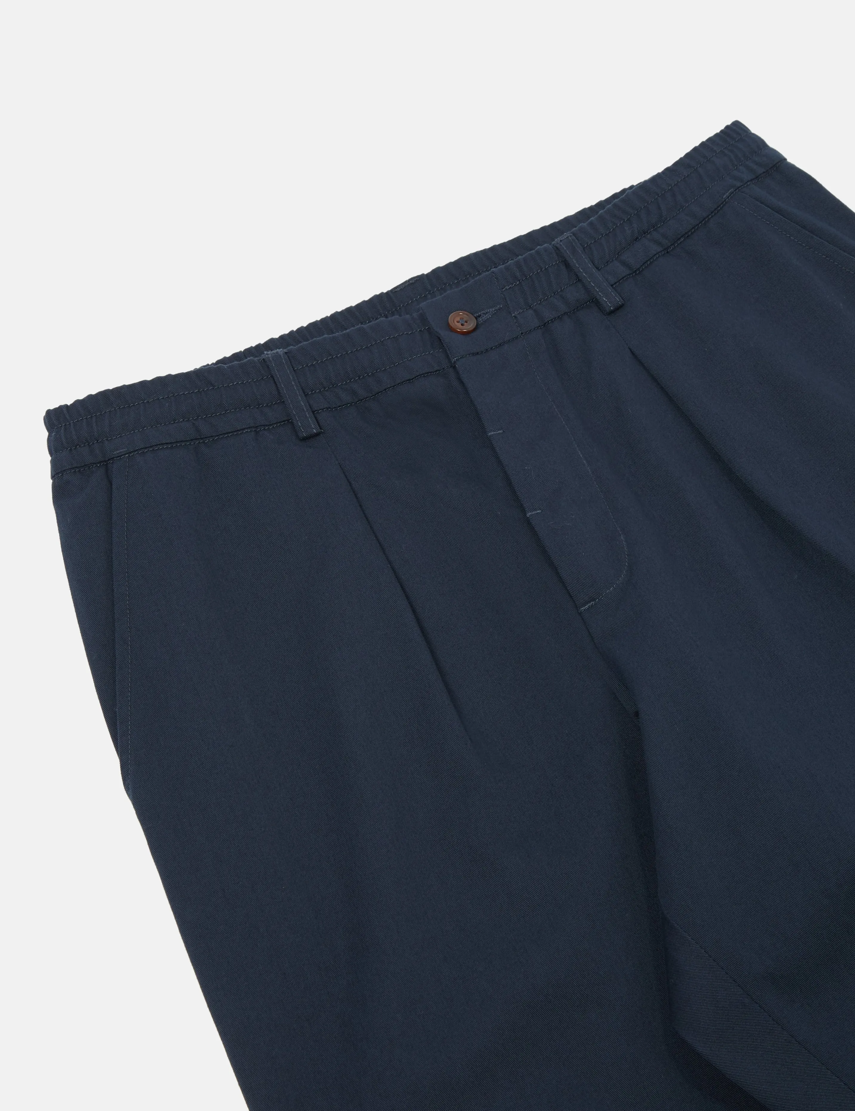 Universal Works Pleated Track Pant (Relaxed) - Navy Blue