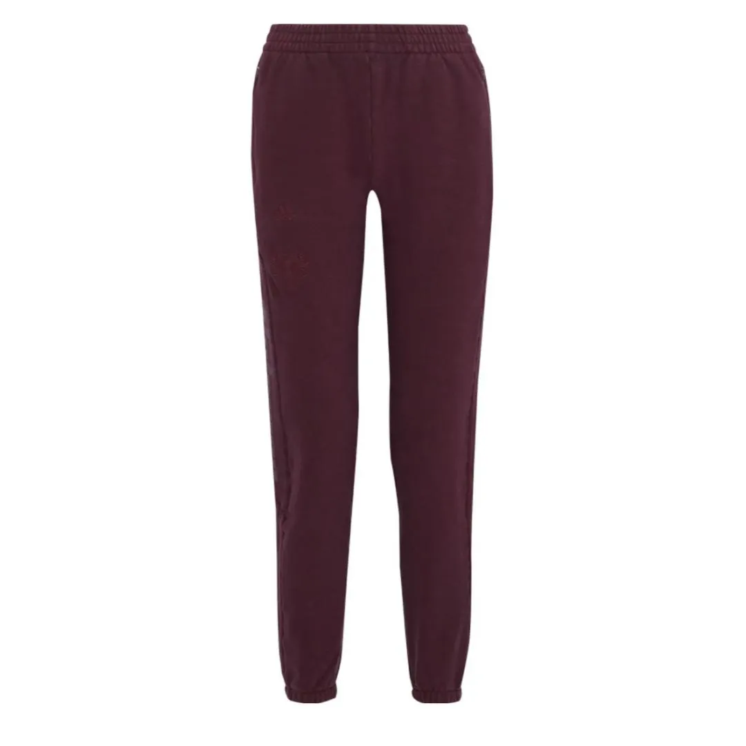 YEEZY Calabasas Embroidered cotton-blend terry track pants (Merlot)